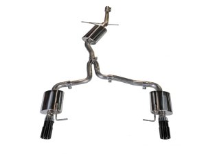 Audi A5 Performance Exhaust - Rear - AWE Tuning - Cat-Back, Dual Outlet, Touring Edition - Diamond Black - `08-`17